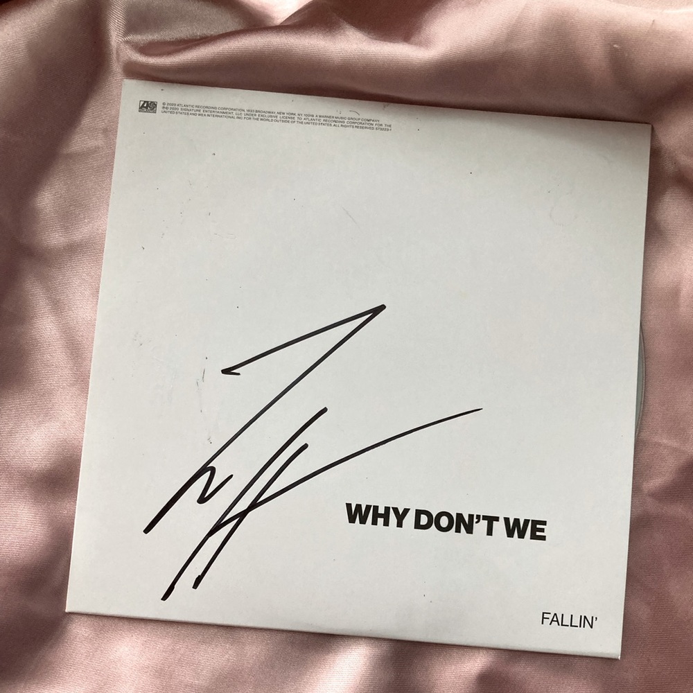 Zach Herron autographed CD “Fallen from “The Good Times And The Bad Ones” album